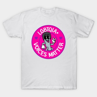 LGBTQIA+ Voices Matter - Support The Queer Communtiy T-Shirt